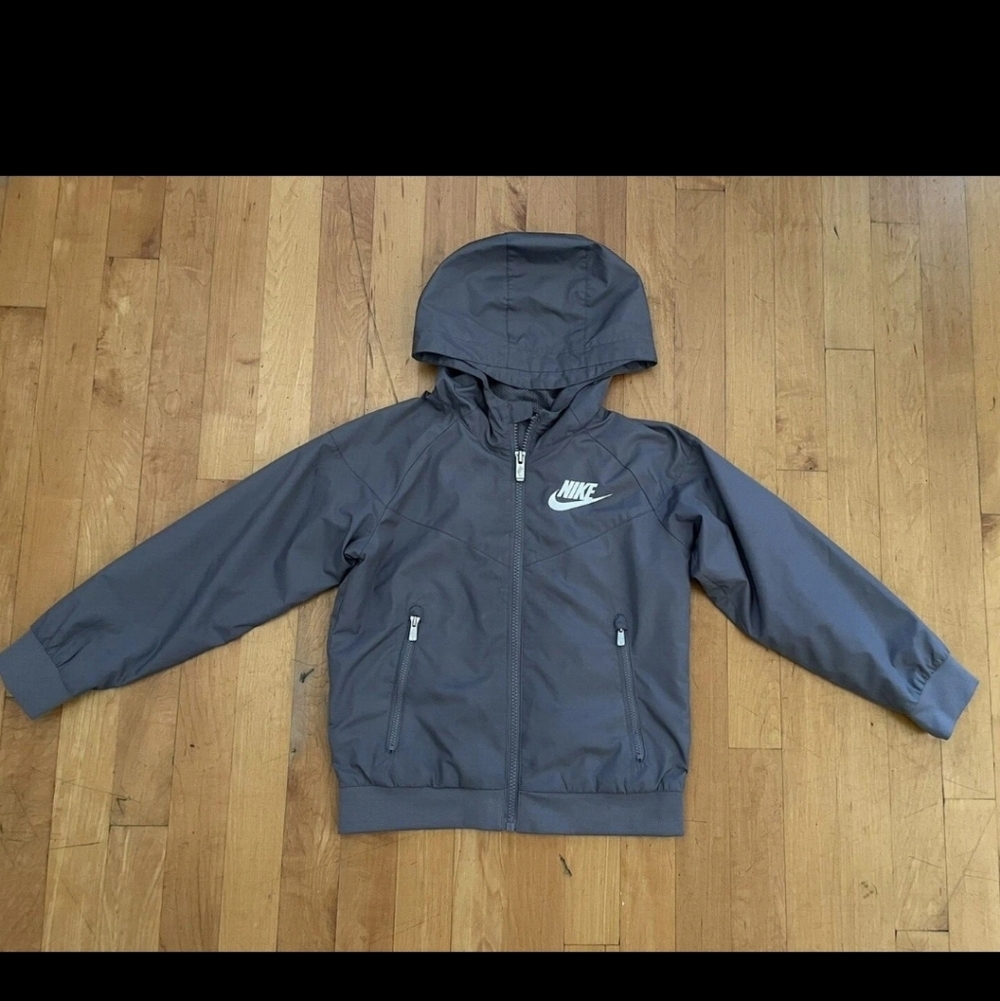 Nike Track Youth Toddler Gray Jacket Size Large (7) 6-7 Yrs.
